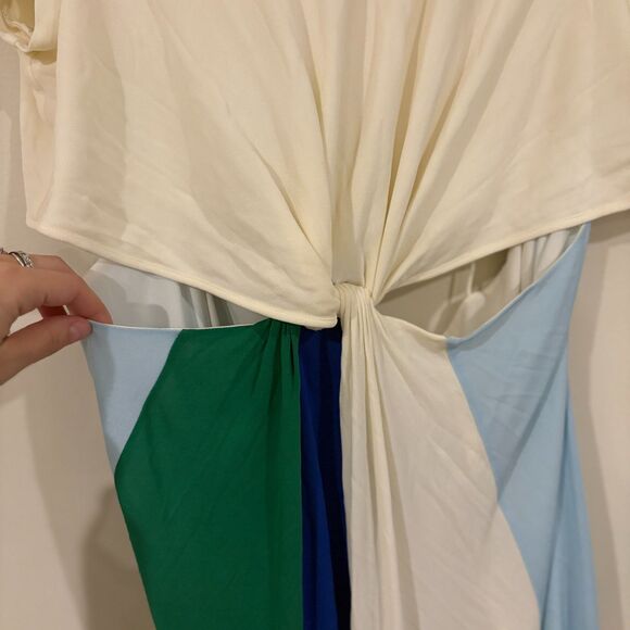 Zendaya Tommy Hilfiger Twist Front Cut out Maxi Dress Size 14 - Picture 4 of 12